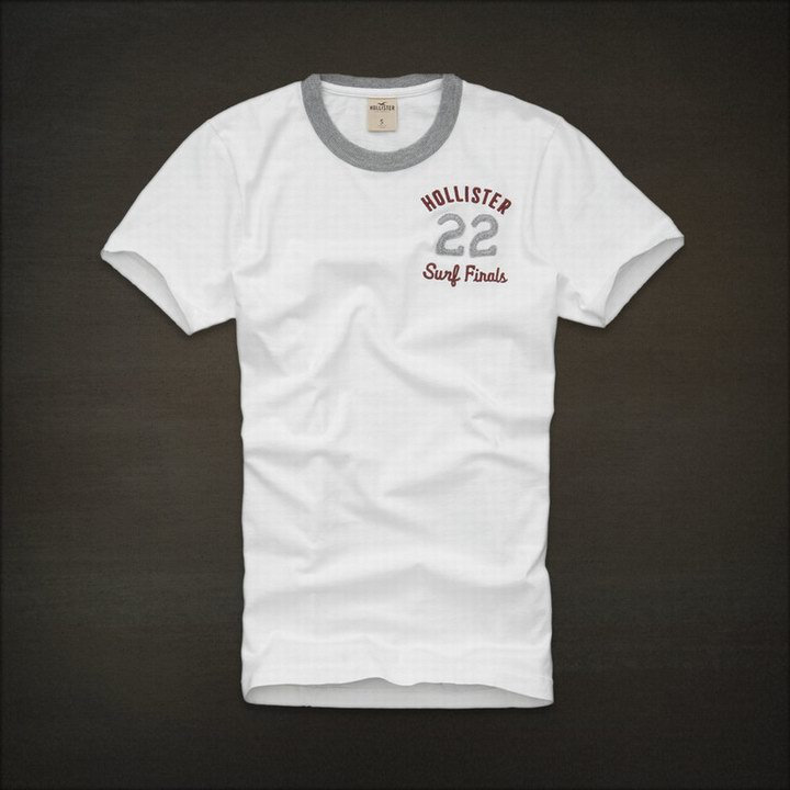T-shirt Hollister Homme en Blanc